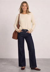 Triko Street One 325998 s krajkou v béžové barvě – celý outfit