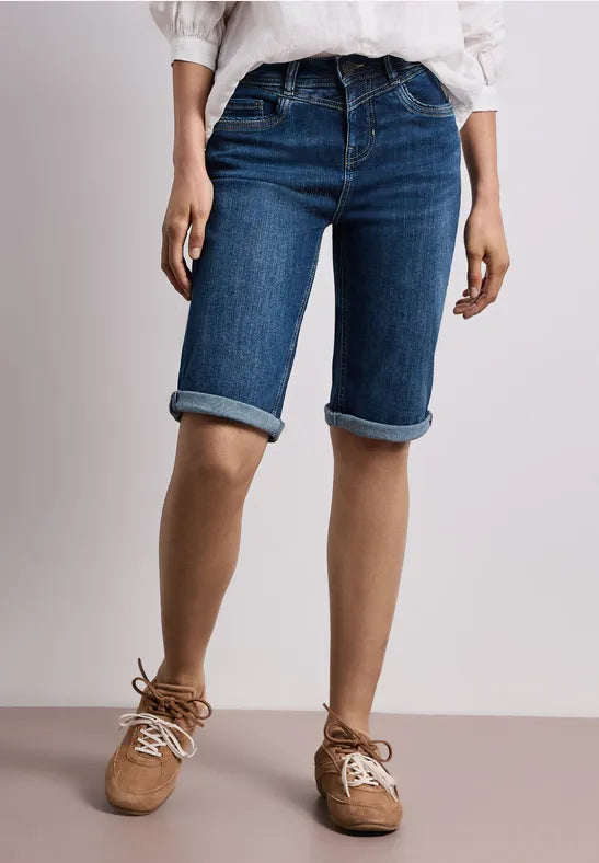 Džínové šortky Street One 380314 Casual Fit